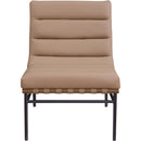  Manufacturer Color_Tan -- Burke Tan Vegan Leather Upholstered Accent Chair IMAGE 3