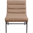 Meridian Burke Tan Vegan Leather Accent Chair IMAGE 3