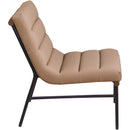 Meridian Burke Tan Vegan Leather Accent Chair IMAGE 4