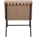  Manufacturer Color_Tan -- Burke Tan Vegan Leather Upholstered Accent Chair IMAGE 5