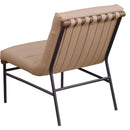  Manufacturer Color_Tan -- Burke Tan Vegan Leather Upholstered Accent Chair IMAGE 6