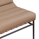  Manufacturer Color_Tan -- Burke Tan Vegan Leather Upholstered Accent Chair IMAGE 7
