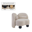  Manufacturer Color_Beige -- Meridian Daphne Stationary Fabric Chair IMAGE 2