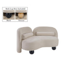 Manufacturer Color_Beige -- Meridian Daphne Stationary Fabric Loveseat IMAGE 2