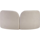 Meridian Daphne Beige Chenille Fabric Loveseat IMAGE 7