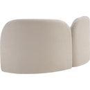  Manufacturer Color_Beige -- Meridian Daphne Stationary Fabric Loveseat IMAGE 8