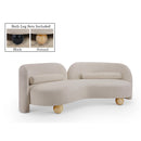  Manufacturer Color_Beige -- Meridian Daphne Stationary Fabric Sofa IMAGE 1
