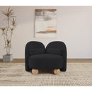  Manufacturer Color_Black -- Daphne Black Chenille Fabric Upholstered Chair IMAGE 3
