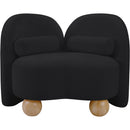  Manufacturer Color_Black -- Daphne Black Chenille Fabric Upholstered Chair IMAGE 5