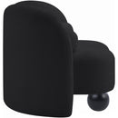  Manufacturer Color_Black -- Daphne Black Chenille Fabric Upholstered Chair IMAGE 6