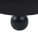 Meridian Daphne Black Chenille Fabric Loveseat IMAGE 11