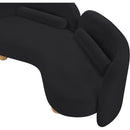  Manufacturer Color_Black -- Daphne 64" Black Chenille Fabric Upholstered Loveseat IMAGE 17