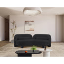  Manufacturer Color_Black -- Daphne 89" Black Chenille Fabric Upholstered Sofa IMAGE 4
