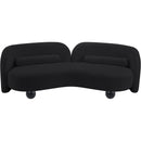  Manufacturer Color_Black -- Daphne 89" Black Chenille Fabric Upholstered Sofa IMAGE 9