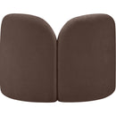 Meridian Daphne Brown Chenille Fabric Chair IMAGE 10