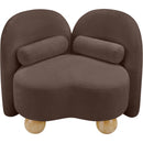  Manufacturer Color_Brown -- Daphne Brown Chenille Fabric Upholstered Chair IMAGE 11
