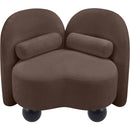  Manufacturer Color_Brown -- Daphne Brown Chenille Fabric Upholstered Chair IMAGE 12