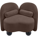 Meridian Daphne Brown Chenille Fabric Chair IMAGE 12