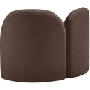 Meridian Daphne Brown Chenille Fabric Chair IMAGE 13