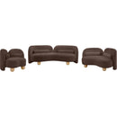 Meridian Daphne Brown Chenille Fabric Chair IMAGE 17