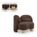  Manufacturer Color_Brown -- Daphne Brown Chenille Fabric Upholstered Chair IMAGE 1