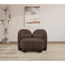  Manufacturer Color_Brown -- Daphne Brown Chenille Fabric Upholstered Chair IMAGE 4