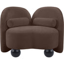  Manufacturer Color_Brown -- Daphne Brown Chenille Fabric Upholstered Chair IMAGE 6
