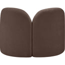 Meridian Daphne Brown Chenille Fabric Chair IMAGE 9
