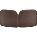  Manufacturer Color_Brown -- Daphne 64" Brown Chenille Fabric Upholstered Loveseat IMAGE 10