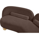 Meridian Daphne Brown Chenille Fabric Loveseat IMAGE 15