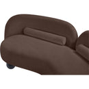 Meridian Daphne Brown Chenille Fabric Loveseat IMAGE 16