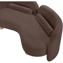  Manufacturer Color_Brown -- Daphne 64" Brown Chenille Fabric Upholstered Loveseat IMAGE 17