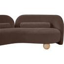 Meridian Daphne Brown Chenille Fabric Loveseat IMAGE 19