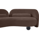 Meridian Daphne Brown Chenille Fabric Loveseat IMAGE 20