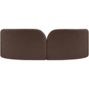  Manufacturer Color_Brown -- Daphne 89" Brown Chenille Fabric Upholstered Sofa IMAGE 10