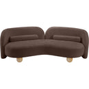  Manufacturer Color_Brown -- Daphne 89" Brown Chenille Fabric Upholstered Sofa IMAGE 11