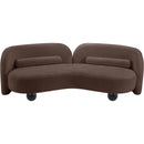  Manufacturer Color_Brown -- Daphne 89" Brown Chenille Fabric Upholstered Sofa IMAGE 12