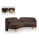 Manufacturer Color_Brown -- Daphne 89" Brown Chenille Fabric Upholstered Sofa IMAGE 1