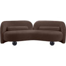  Manufacturer Color_Brown -- Daphne 89" Brown Chenille Fabric Upholstered Sofa IMAGE 6