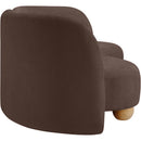  Manufacturer Color_Brown -- Daphne 89" Brown Chenille Fabric Upholstered Sofa IMAGE 7