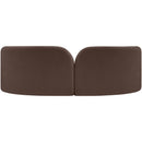  Manufacturer Color_Brown -- Daphne 89" Brown Chenille Fabric Upholstered Sofa IMAGE 9