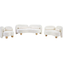  Manufacturer Color_Cream -- Daphne Cream Chenille Fabric Upholstered Chair IMAGE 12
