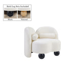  Manufacturer Color_Cream -- Daphne Cream Chenille Fabric Upholstered Chair IMAGE 2