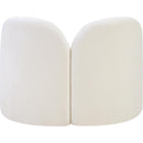  Manufacturer Color_Cream -- Daphne Cream Chenille Fabric Upholstered Chair IMAGE 7