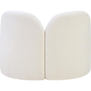 Meridian Daphne Cream Chenille Fabric Chair IMAGE 7