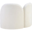 Meridian Daphne Cream Chenille Fabric Chair IMAGE 8
