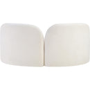  Manufacturer Color_Cream -- Daphne 64" Cream Chenille Fabric Upholstered Loveseat IMAGE 7