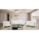  Manufacturer Color_Cream -- Daphne 89" Cream Chenille Fabric Upholstered Sofa IMAGE 16
