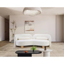  Manufacturer Color_Cream -- Daphne 89" Cream Chenille Fabric Upholstered Sofa IMAGE 3