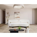  Manufacturer Color_Cream -- Daphne 89" Cream Chenille Fabric Upholstered Sofa IMAGE 4